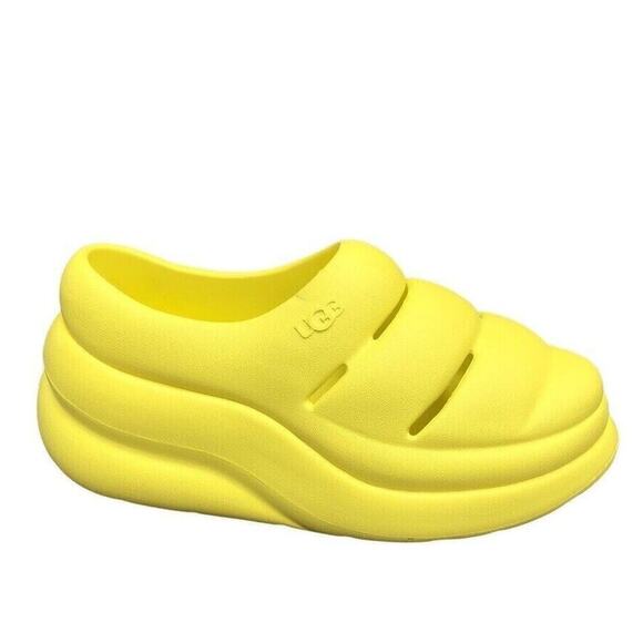 UGG Sandals Sport Yeah Clog Slip On Sliders Women's Shoes Size 8 Yellow Shoes - Picture 2 of 12